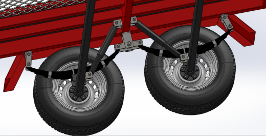 牵引拖车3D数模图纸 Solidworks设计 附IGS缩略图